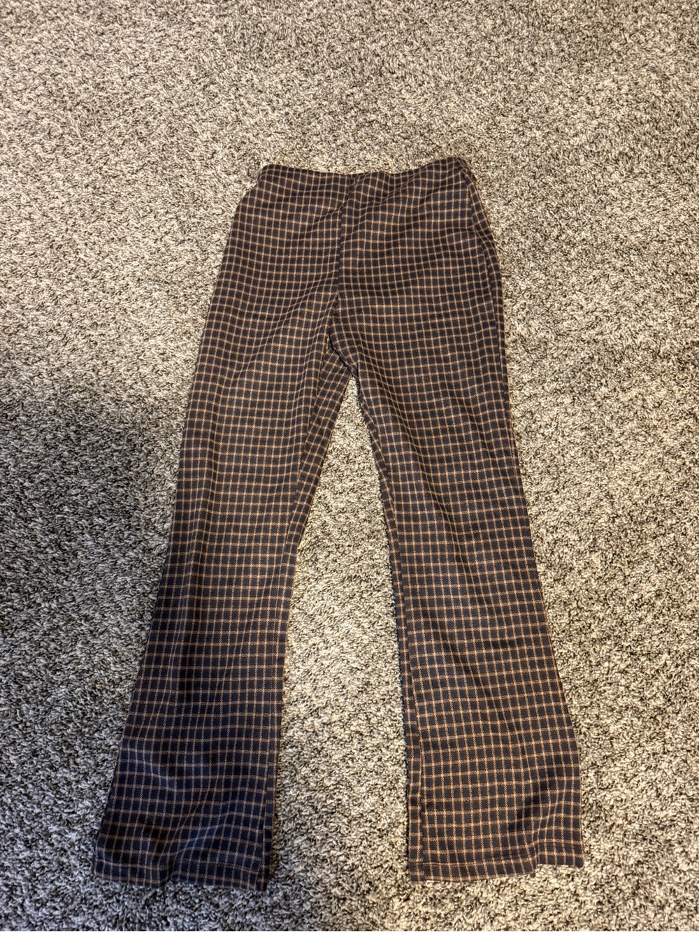 Urban Outfitters Brown Plaid Bootcut Pants